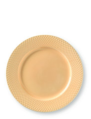 Lyngby Porcelæn - Rhombe Color Dinner plate - najniższe ceny - sand - 1