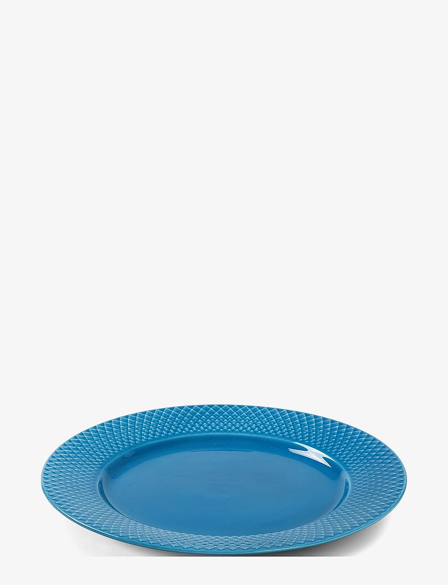 Lyngby Porcelæn - Rhombe Color Dinner plate - matardiskar - blue - 1