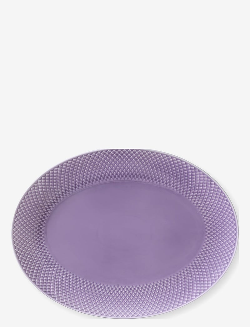 Lyngby Porcelæn - Rhombe Color Oval serving dish - kingitused alla 100€ - light lilac - 0