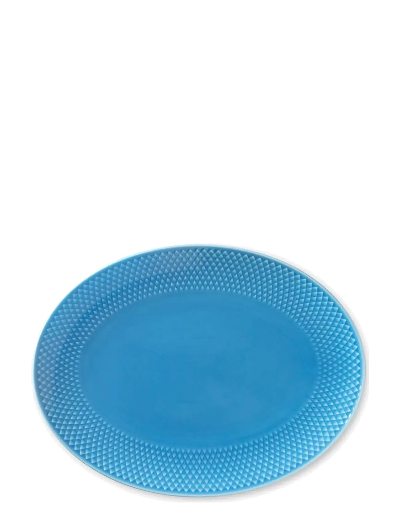 Lyngby Porcelæn Rhombe Color Oval serveringsfat 28.5x21.5 blå - Visa allt - BLUE / blue