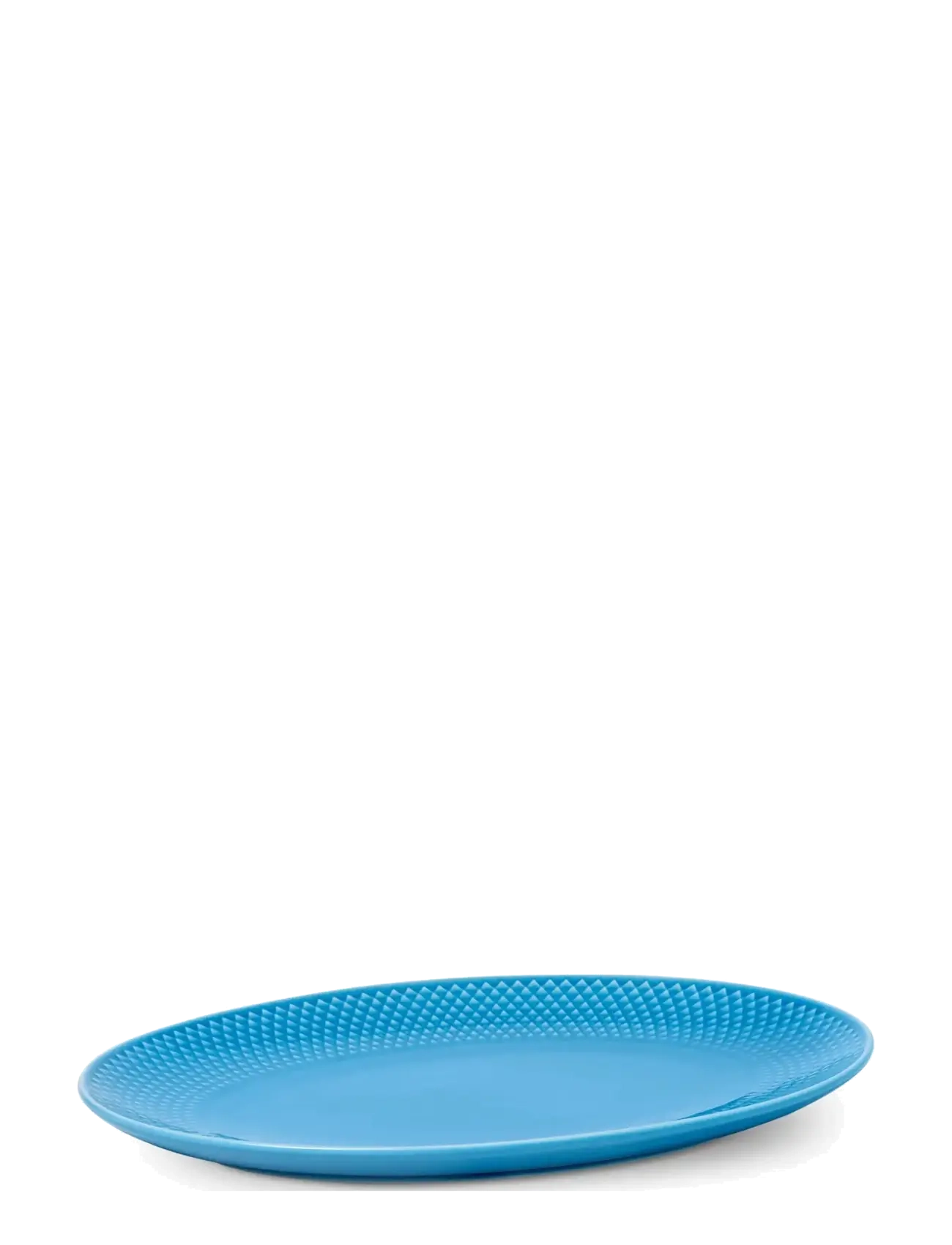 Lyngby Porcelæn - Rhombe Color Oval serveringsfat 28.5x21.5 blå - blue - 2