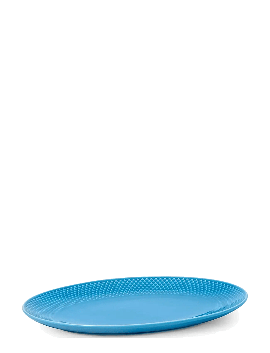 Lyngby Porcelæn - Rhombe Color Oval serving dish 28.5x21.5 blue - blue - 2