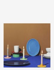 Lyngby Porcelæn - Rhombe Color Oval serveringsfat 28.5x21.5 blå - mattallrikar - blue - 4