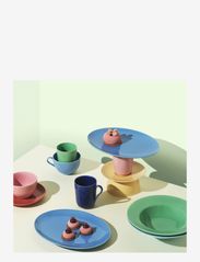 Lyngby Porcelæn - Rhombe Color Oval serving dish 28.5x21.5 blue - najniższe ceny - blue - 5