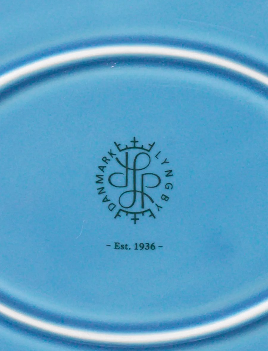Lyngby Porcelæn - Rhombe Color Oval serving dish 28.5x21.5 blue - blue - 5