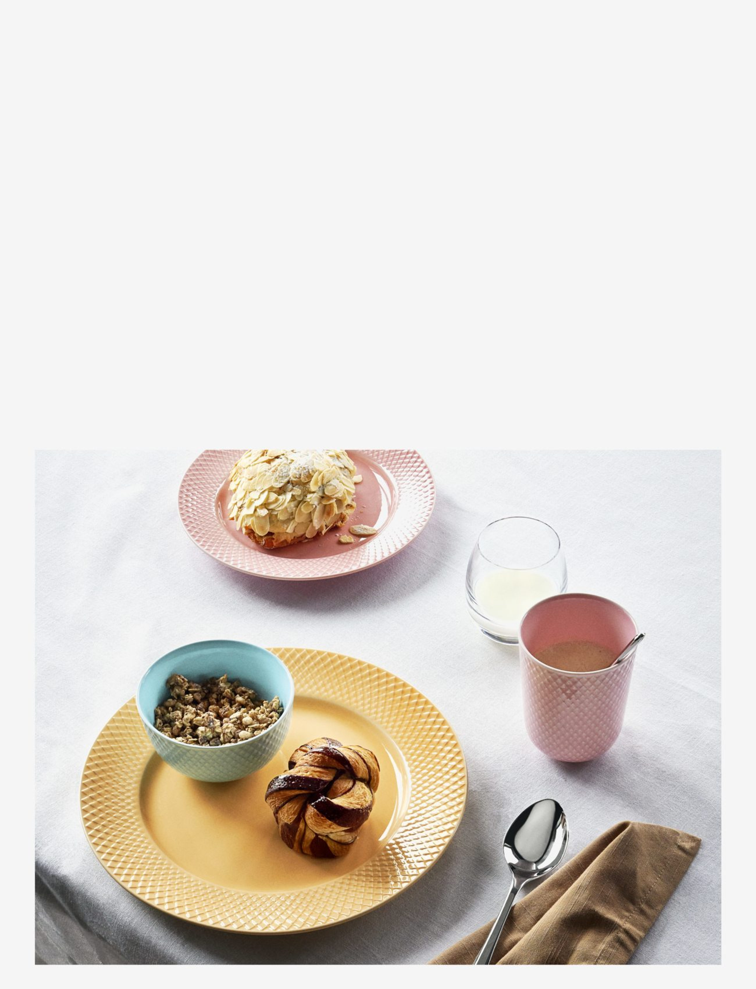 Lyngby Porcelæn - Rhombe Color Krus 33 cl - kaffekopper - rose - 2