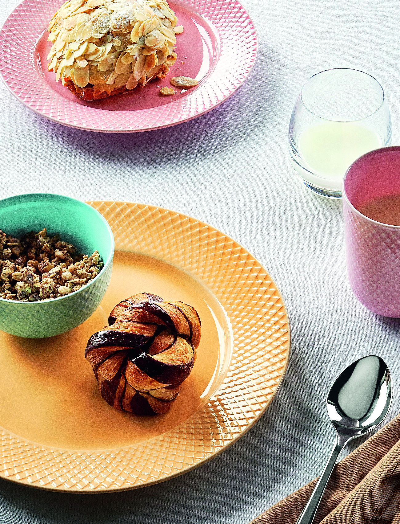 Lyngby Porcelæn Rhombe Color Krus 33 Cl, 33 CL, Pink, Kopper & Krus > Kaffekopper, Unisex
