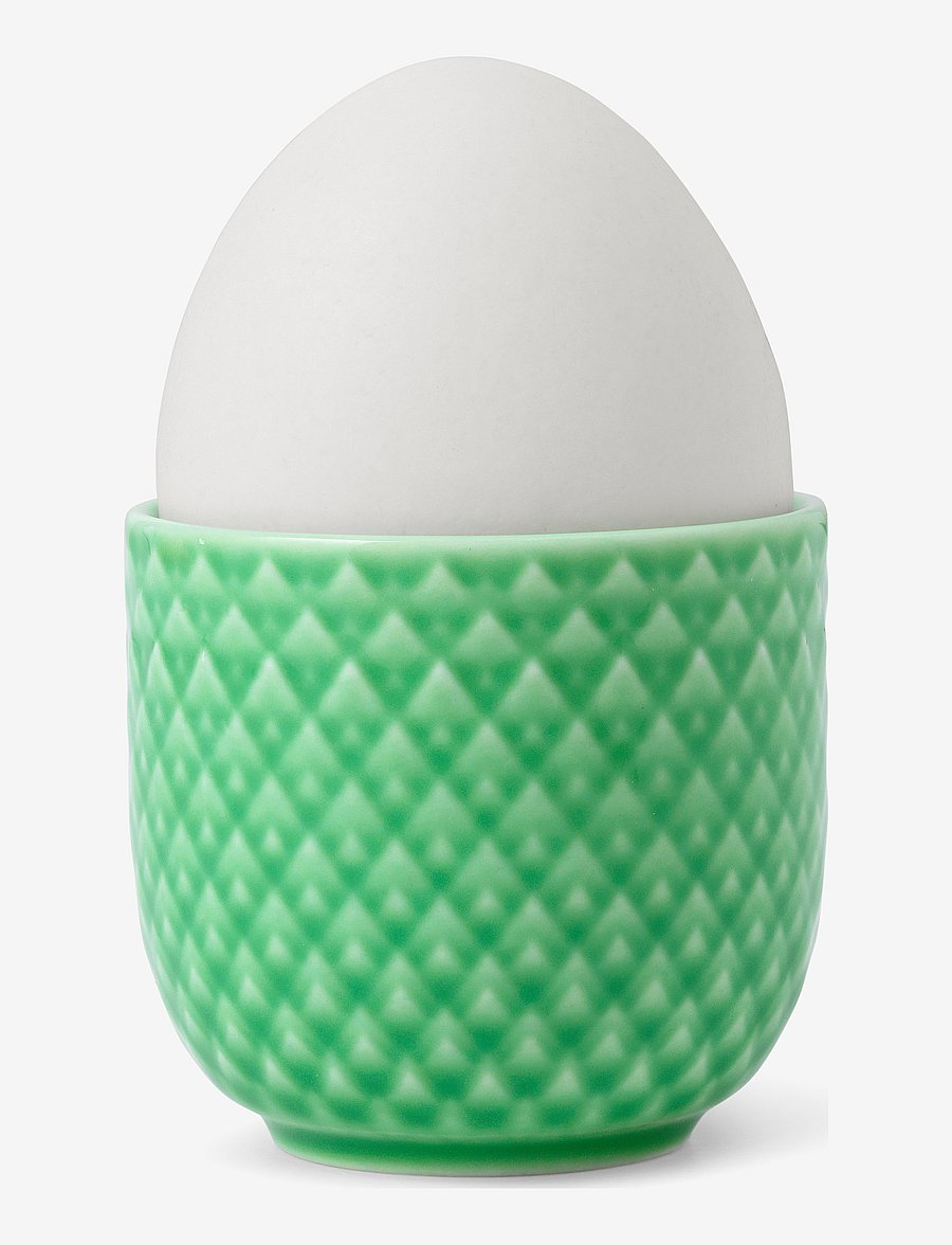 Lyngby Porcelæn - Rhombe Color egg cup - eierbecher - green - 1