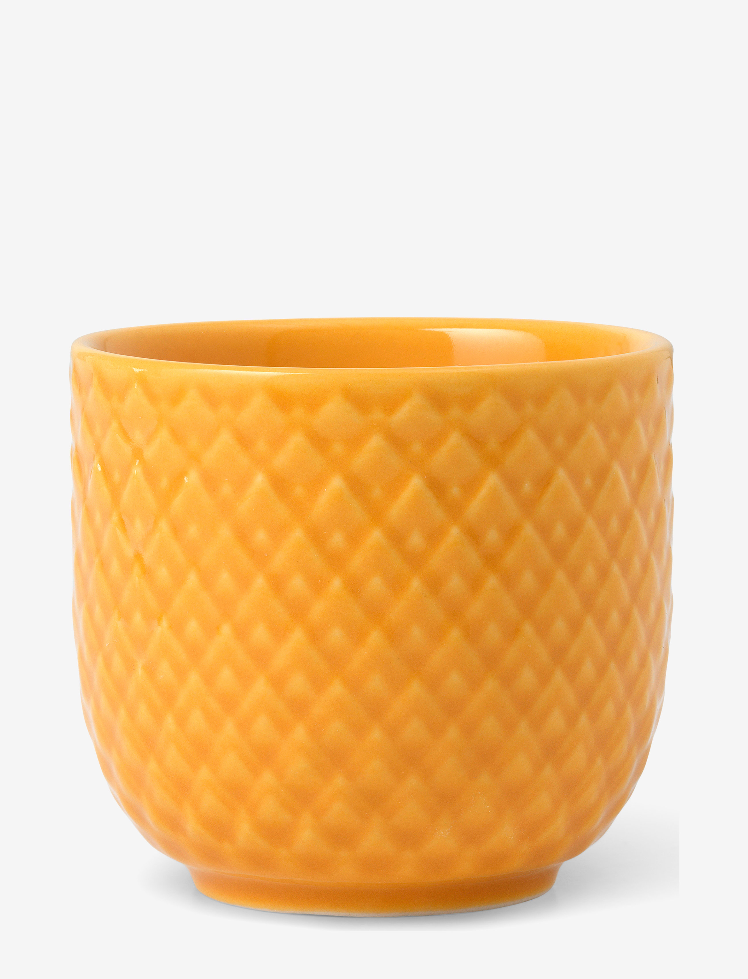 Lyngby Porcelæn Rhombe Color Æggebæger, Ø 5 cm, Orange, Skåle > Æggebægre, Unisex