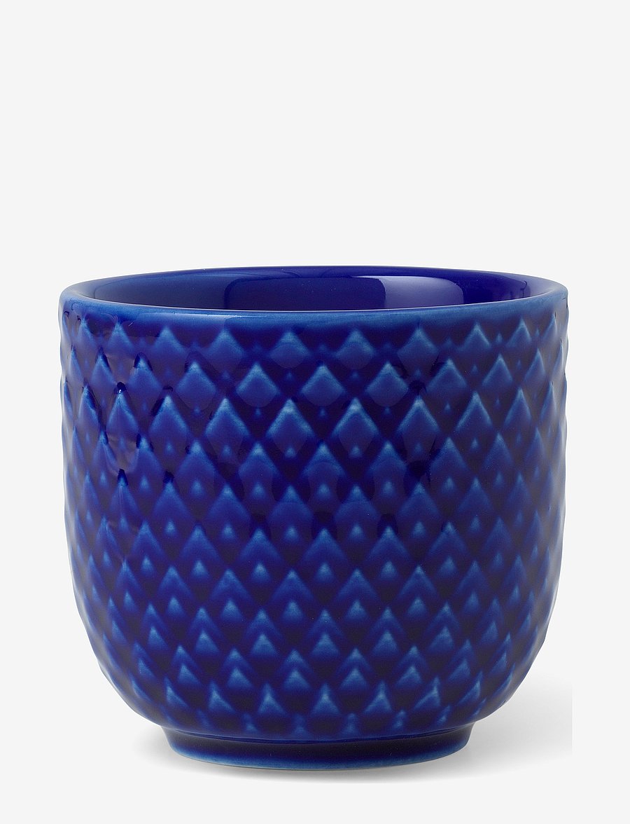 Lyngby Porcelæn - Rhombe Color egg cup - coquetiers - dark blue - 0