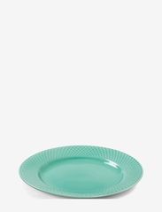 Lyngby Porcelæn - Rhombe Color Soup plate - die niedrigsten preise - aqua - 0