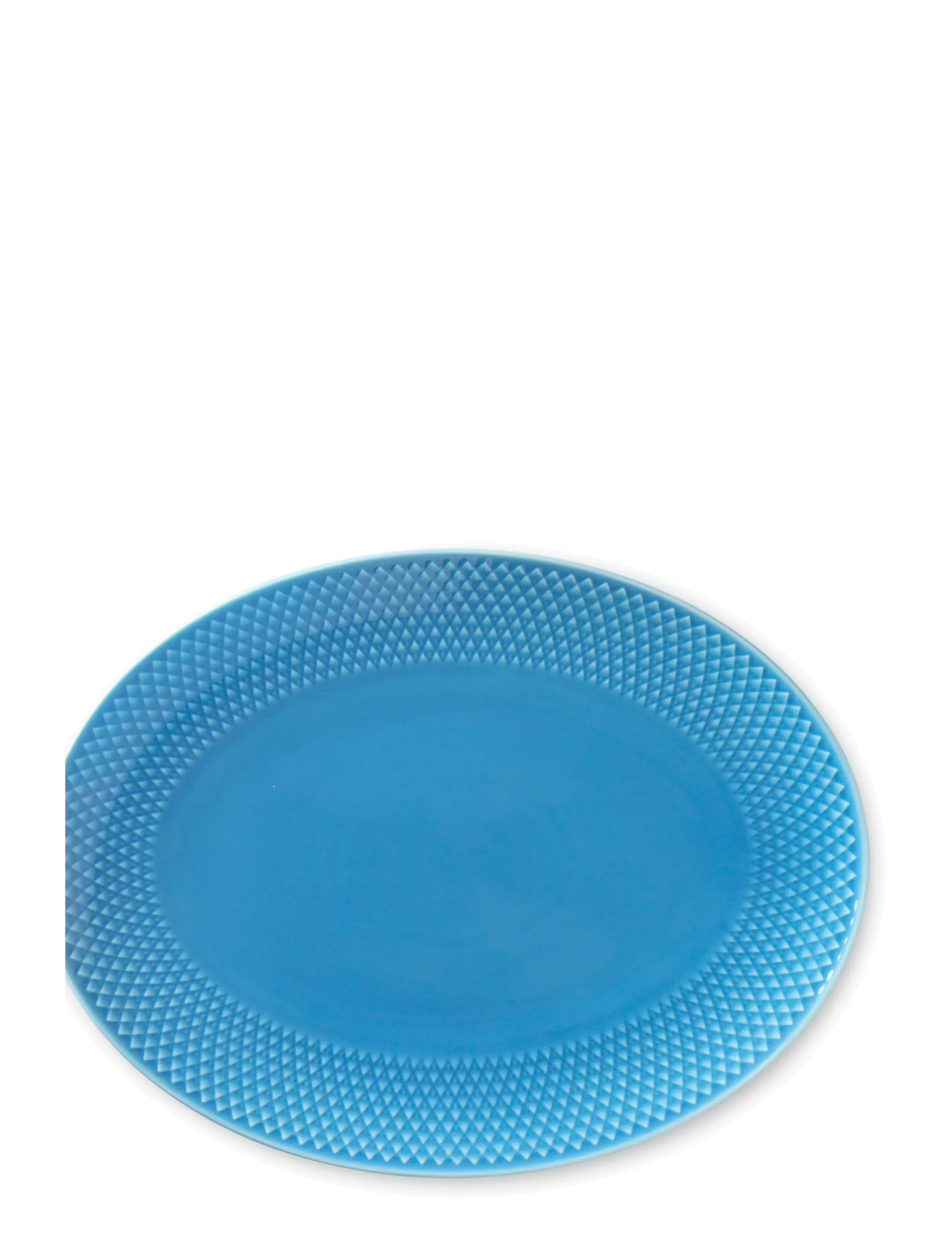 Lyngby Porcelæn - Rhombe Color Ovale dishes 35x26,5 dark blue (201953) 28.5x21.5 blue (201954) - assiettes plates - blue - 3