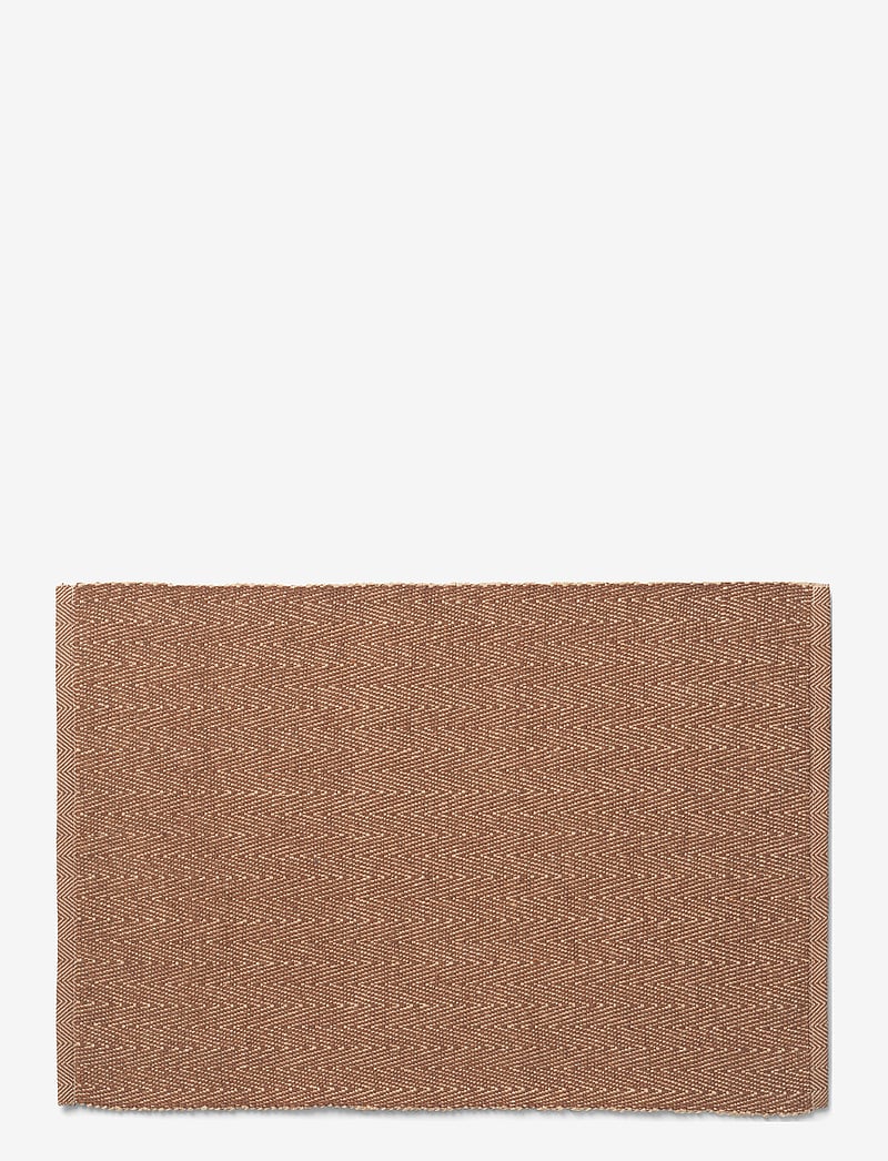 Lyngby Porcelæn - Herringbone Place mat - textilien - brown - 0