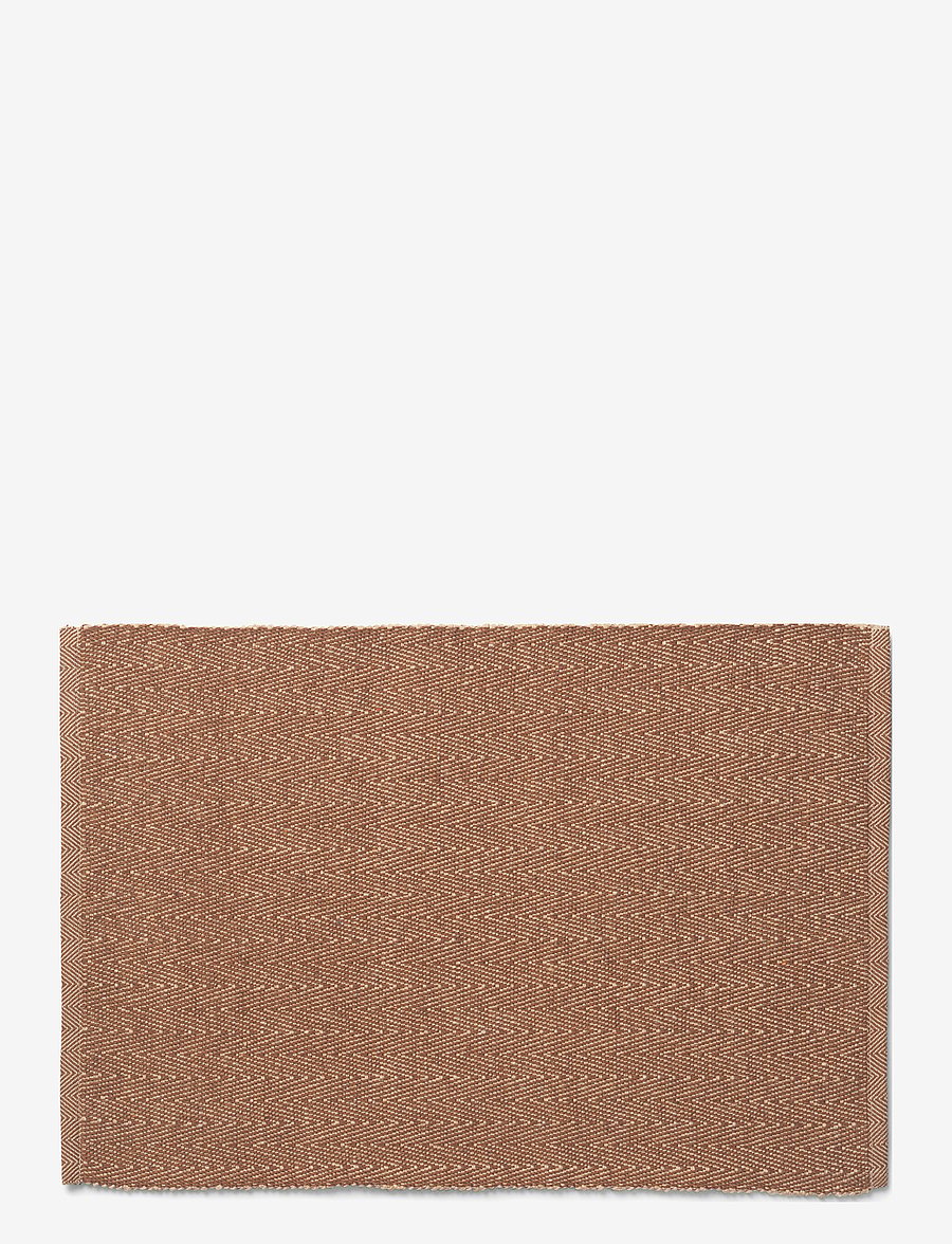 Lyngby Porcelæn - Herringbone Dækkeserviet - dækkeservietter - brown - 0