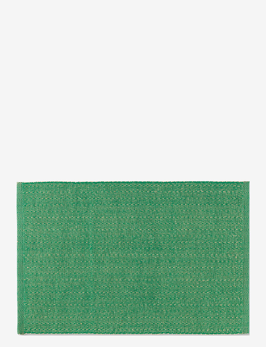 Lyngby Porcelæn - Herringbone Place mat - taldrikualused - green - 0
