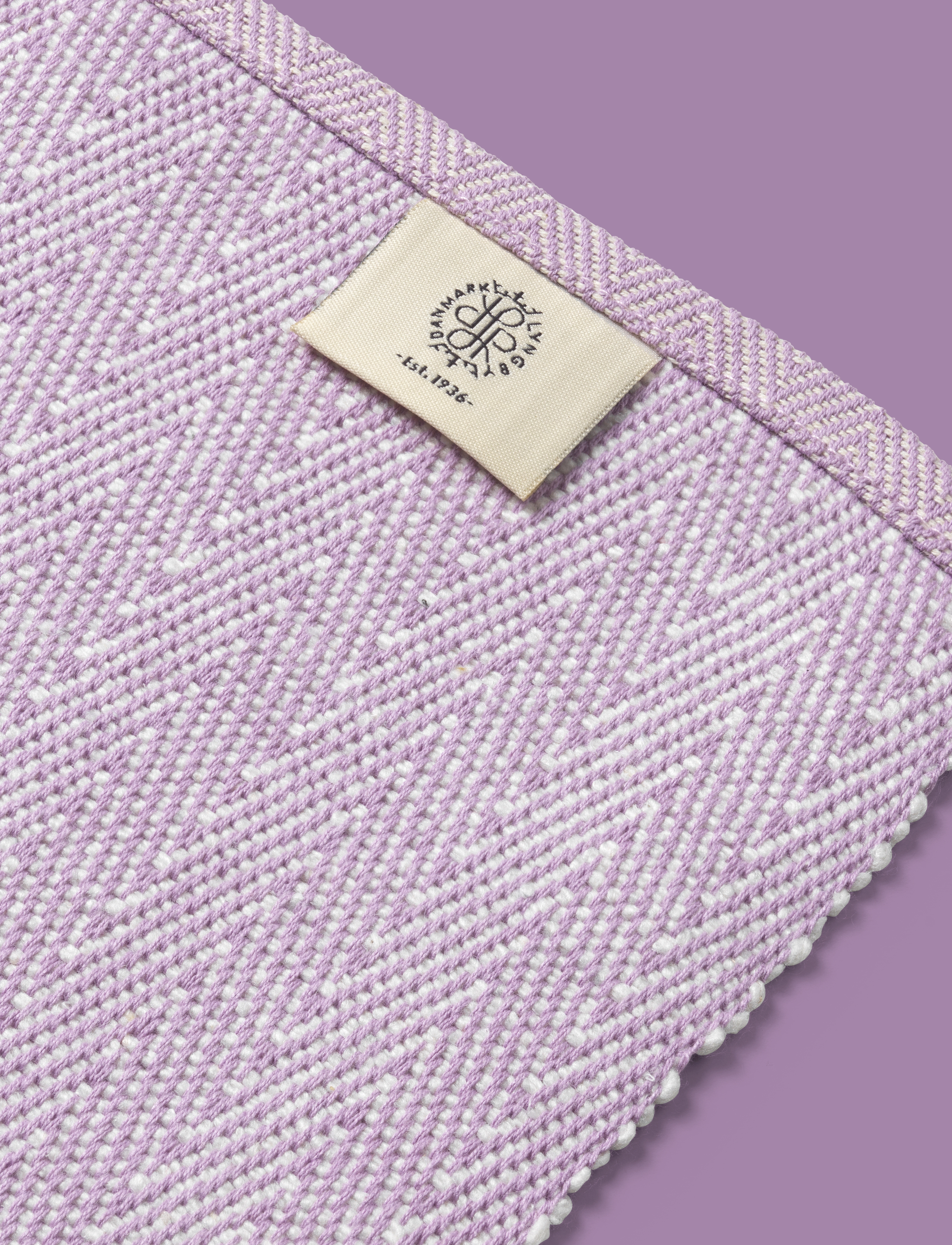 Lyngby Porcelæn - Herringbone Place mat 43x30 cm purple - sets de table et dessous de verre - purple - 4