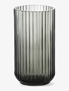 Lyngby vase 20cm smoke-colored glass, Lyngby
