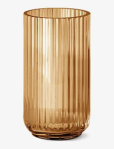 Lyngby vase 20cm amber glass, Lyngby