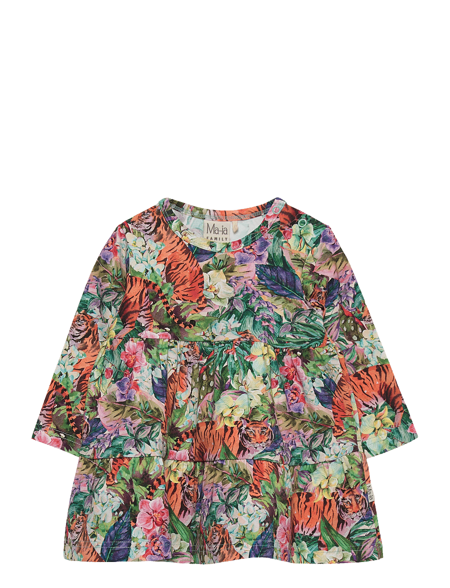 Maia Family - ORKIDEA DRESS - long-sleeved casual dresses - green - 0