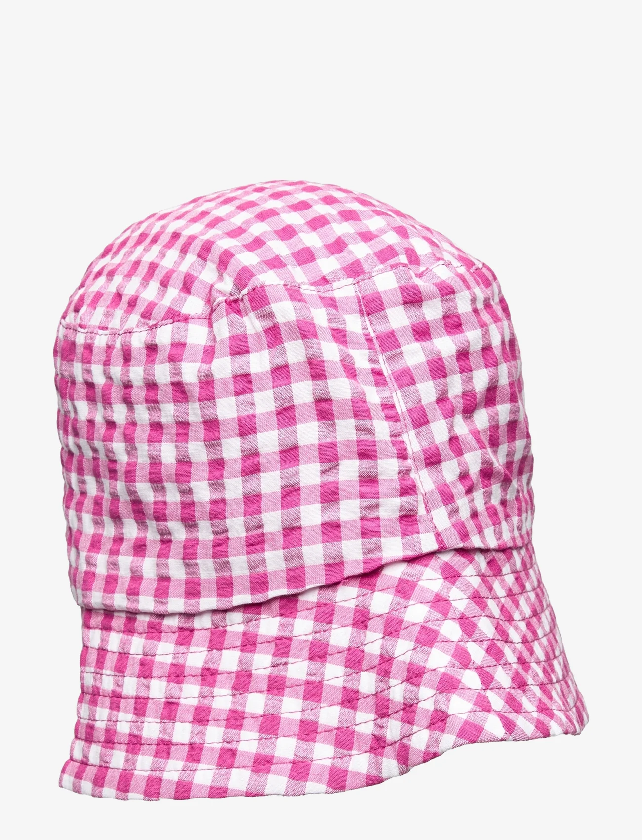 Ma-ia Family - JUN PLAID HAT - suvised sooduspakkumised - pink - 0