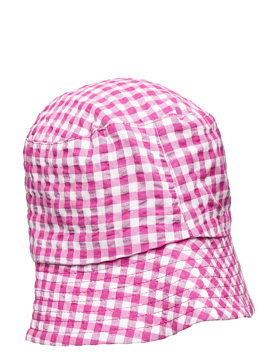 Maia Family - JUN PLAID HAT - aksesuāri - pink - 0