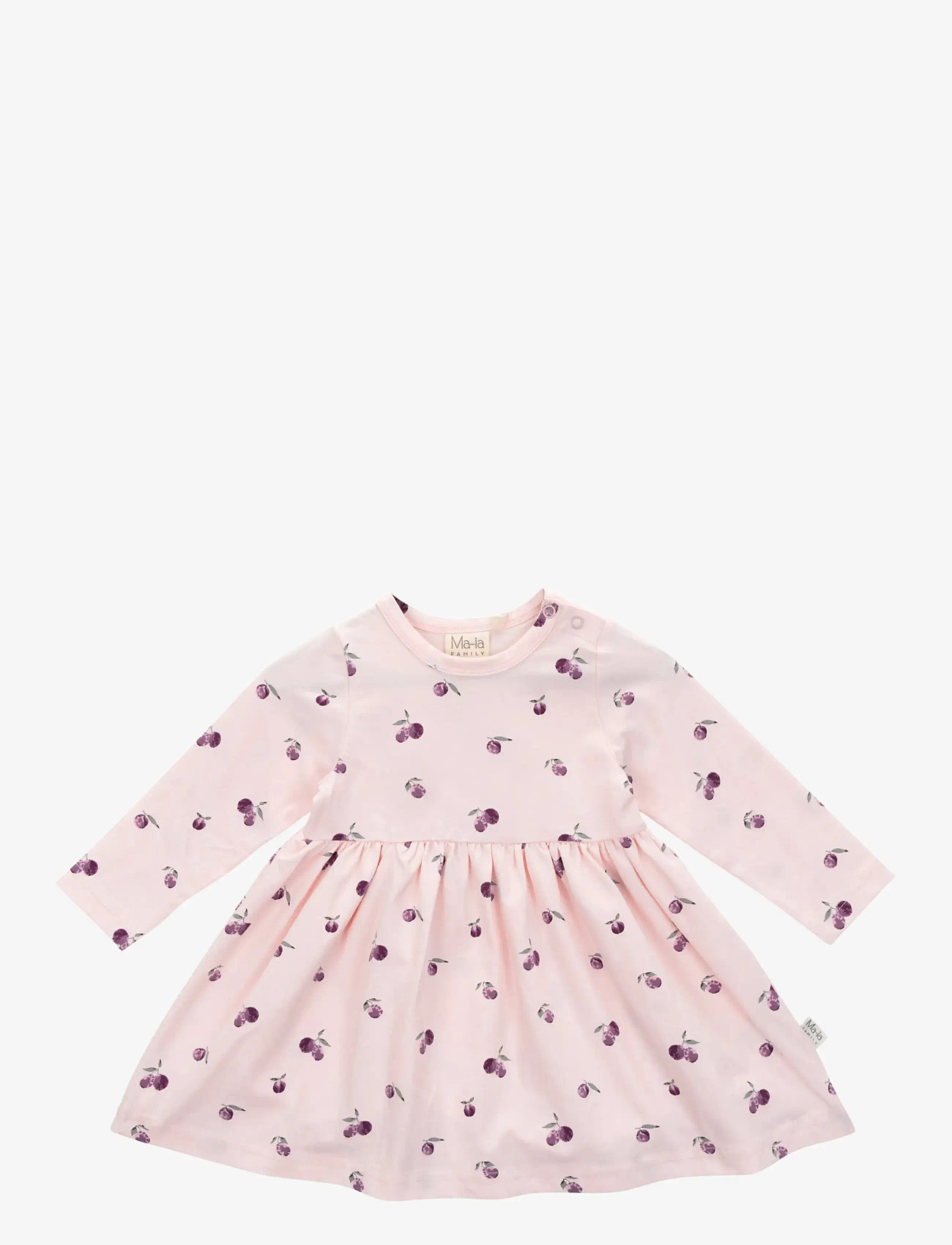 Ma-ia Family - PLOMMON KLÄNNING B - långärmade babyklänningar - pink - 1