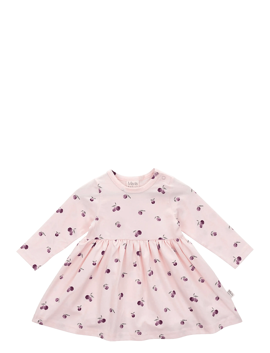 Ma-ia Family - PLOMMON KLÄNNING B - langärmelige babykleider - pink - 1