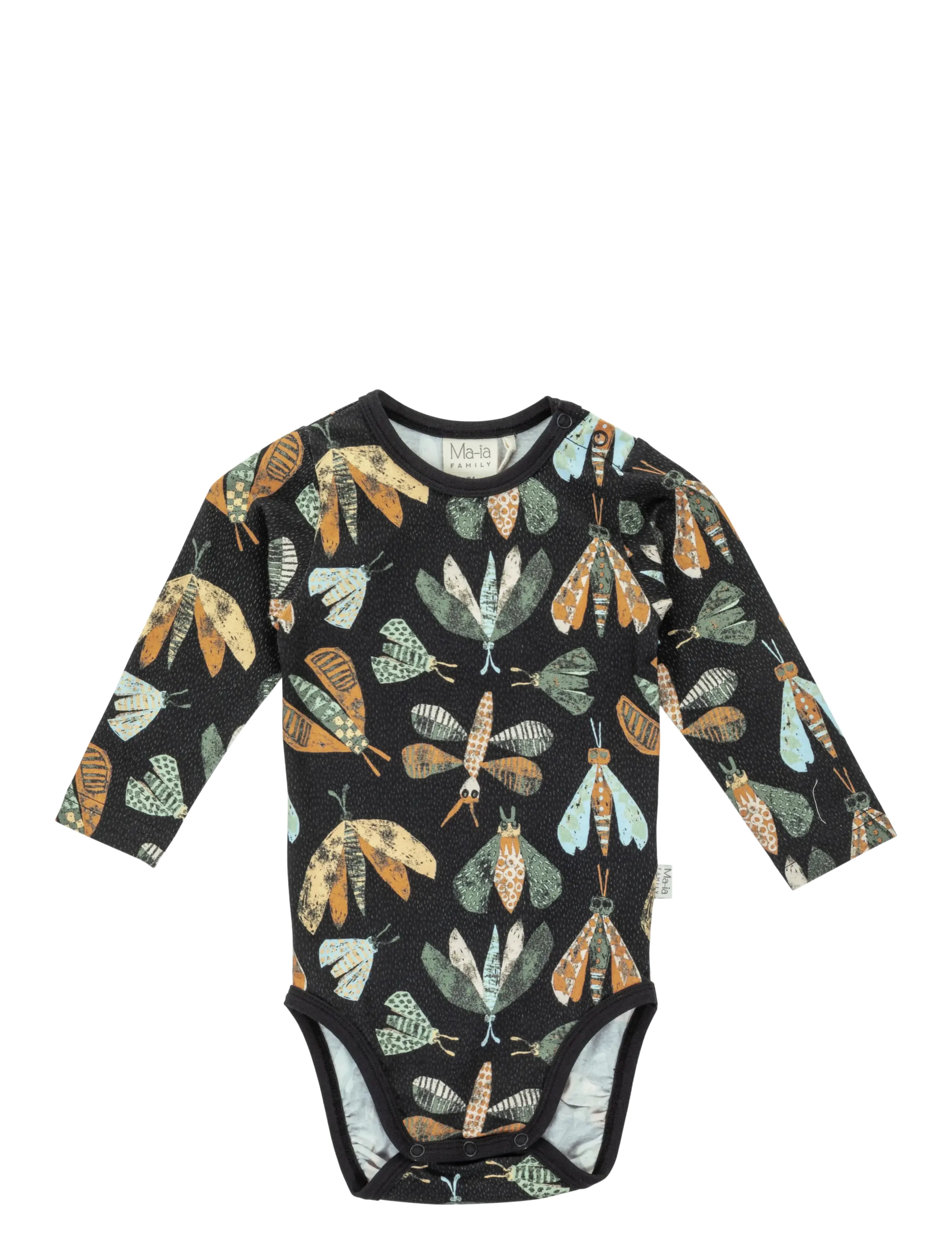 Maia Family Flugor Body, 68, Grey, Bodys > Langærmede, Børn