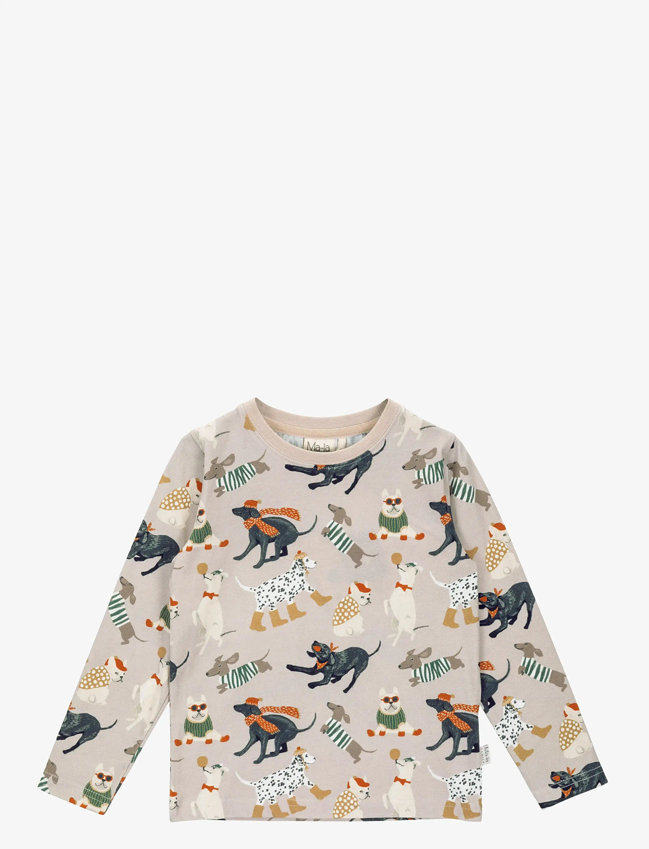 Ma-ia Family - HUNDAR TRÖJA - langærmede t-shirts - beige - 0