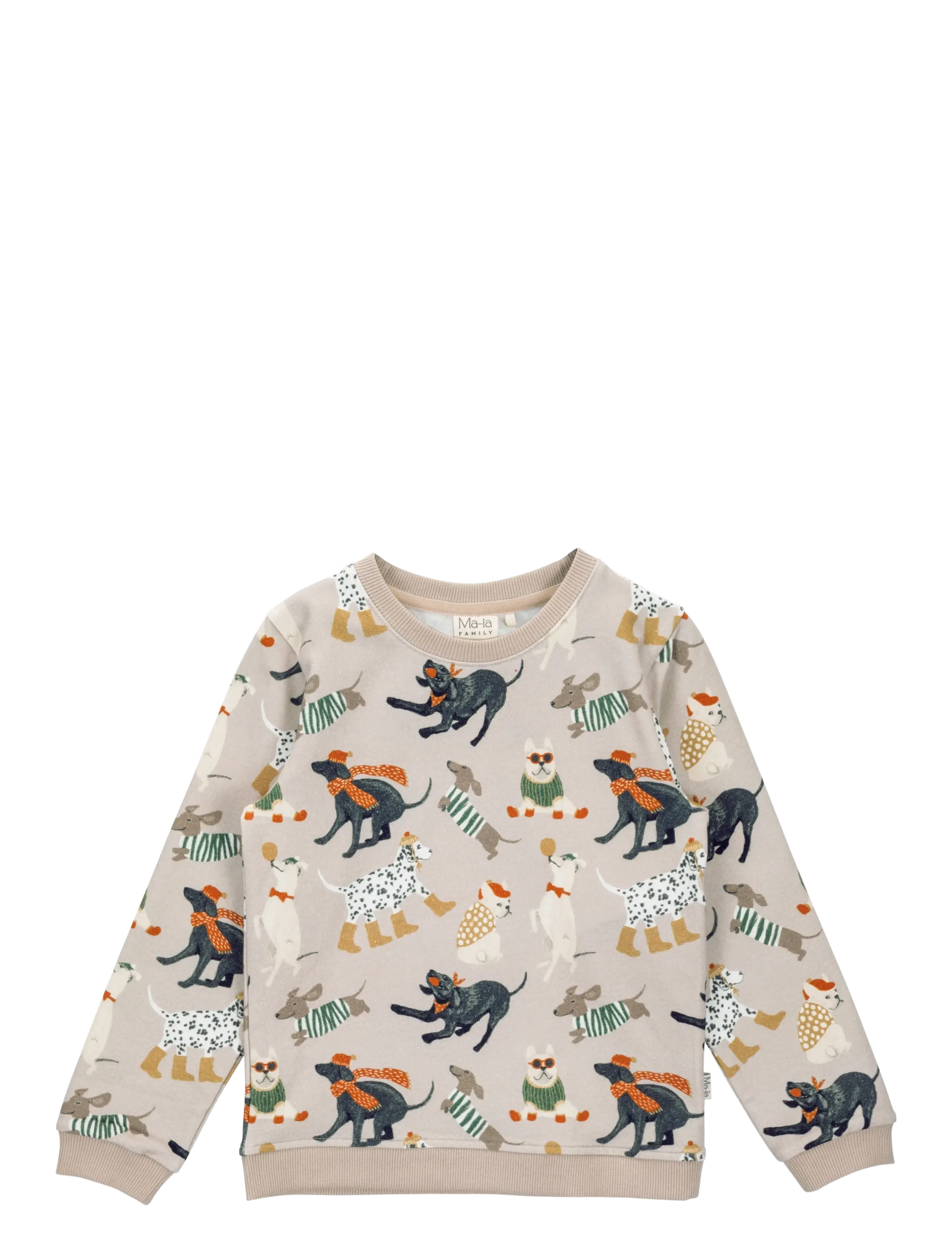 MAIA FAMILY Hundar Collegetröja Beige - 98 - Kinder