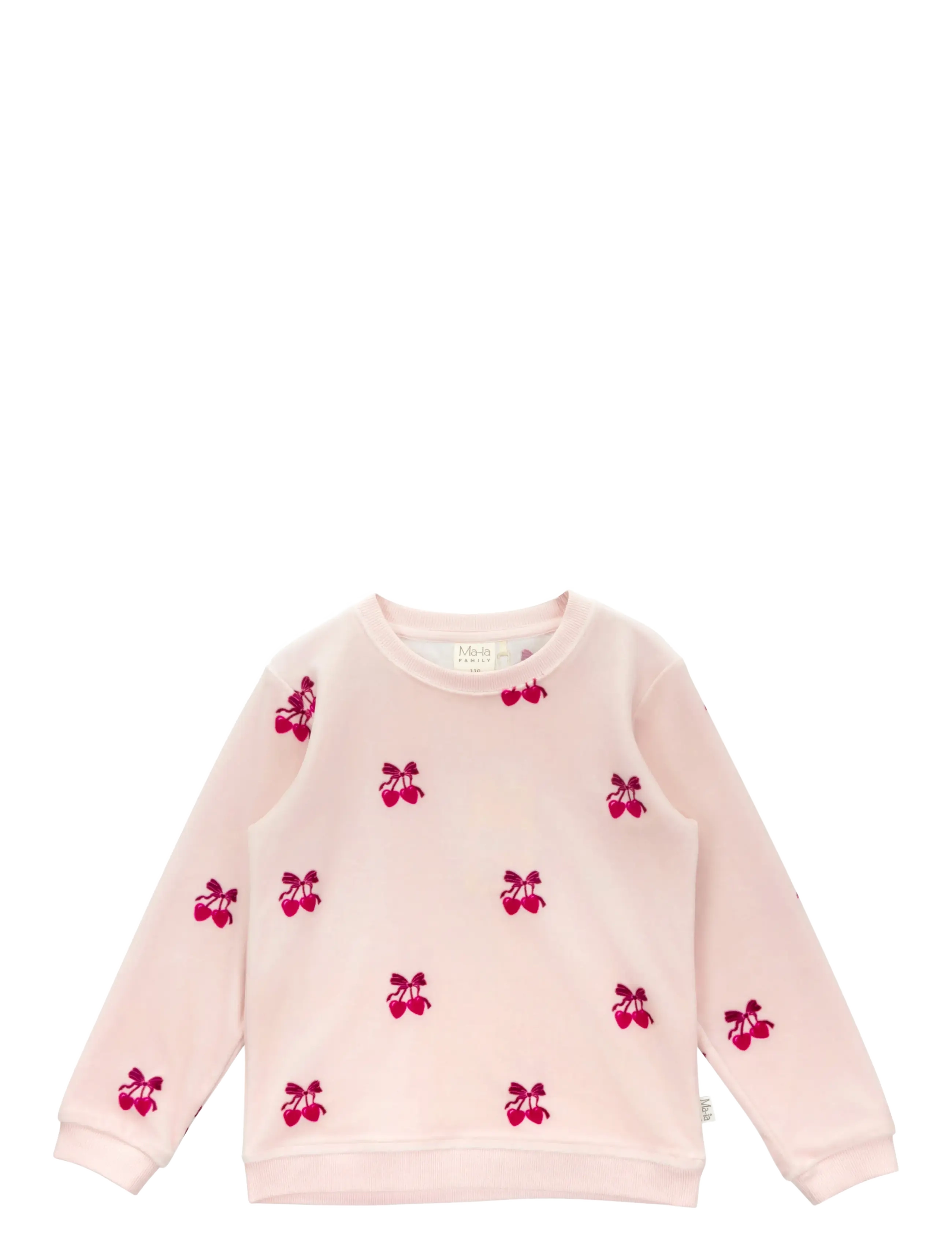 MAIA FAMILY Morelli Velourtröja Pink - 110 - Kinder