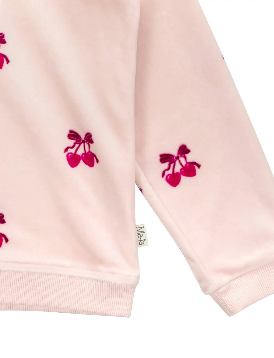 Maia Family - MORELLI VELOURTRÖJA - sweatshirts - pink - 2