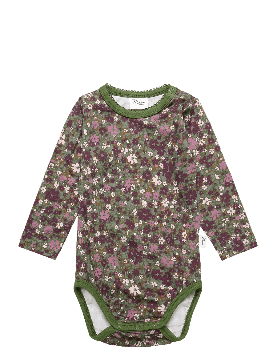 Maia Family - PRIMROSE BODY - pikkade varrukatega bodid - green - 0