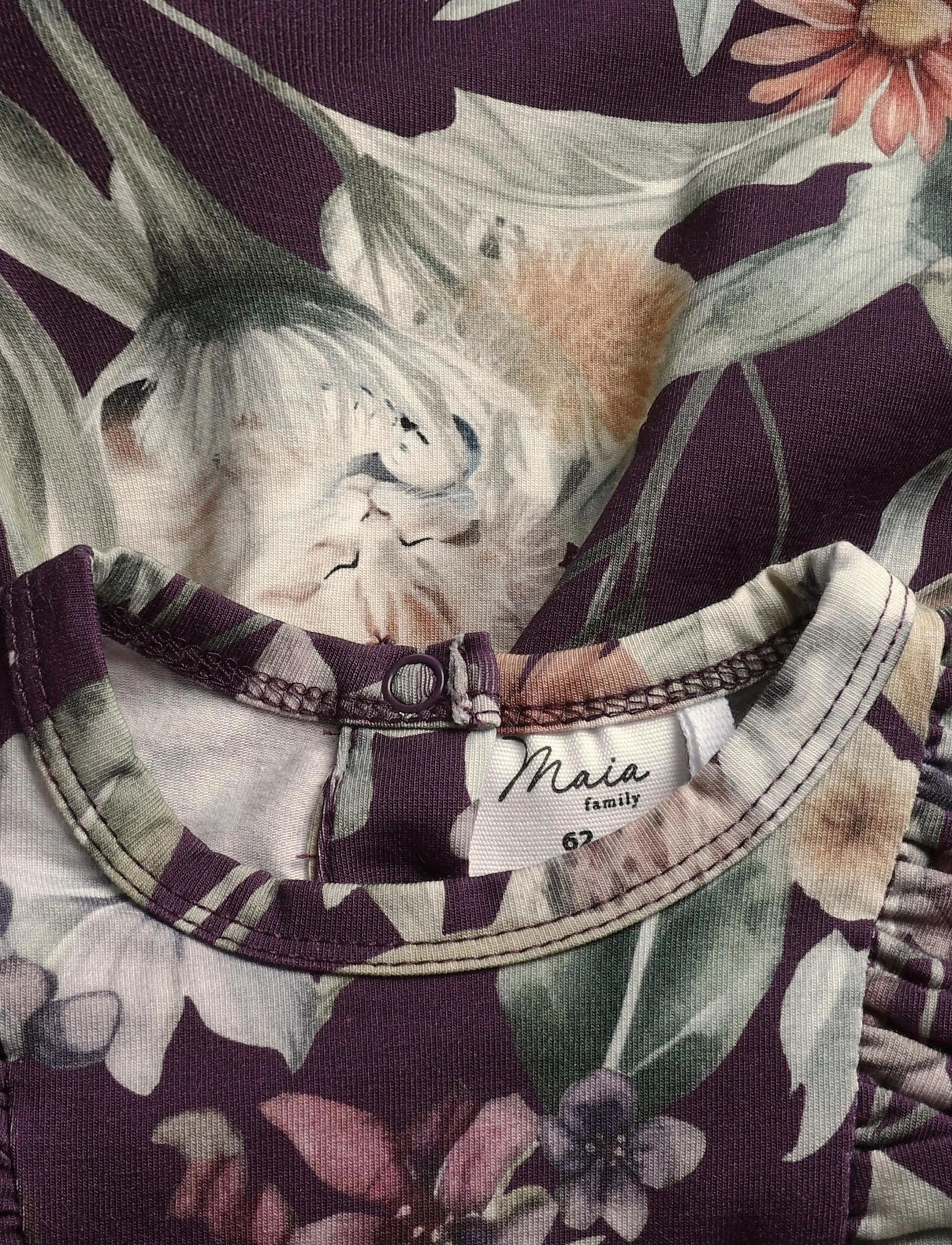 Maia Family - KATTMYNTA KLÄNNING B - pikkade varrukatega beebikleidid - purple - 2