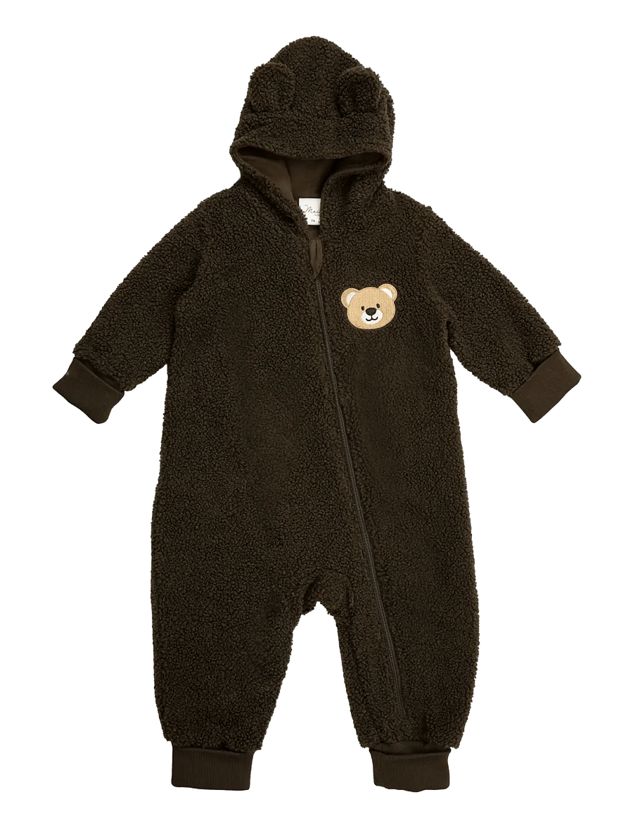 Maia Family - TEDDY OVERALL - fleece overalls - brown - 1