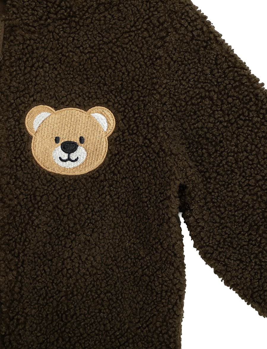 Maia Family - TEDDY OVERALL - fleece overalls - brown - 4