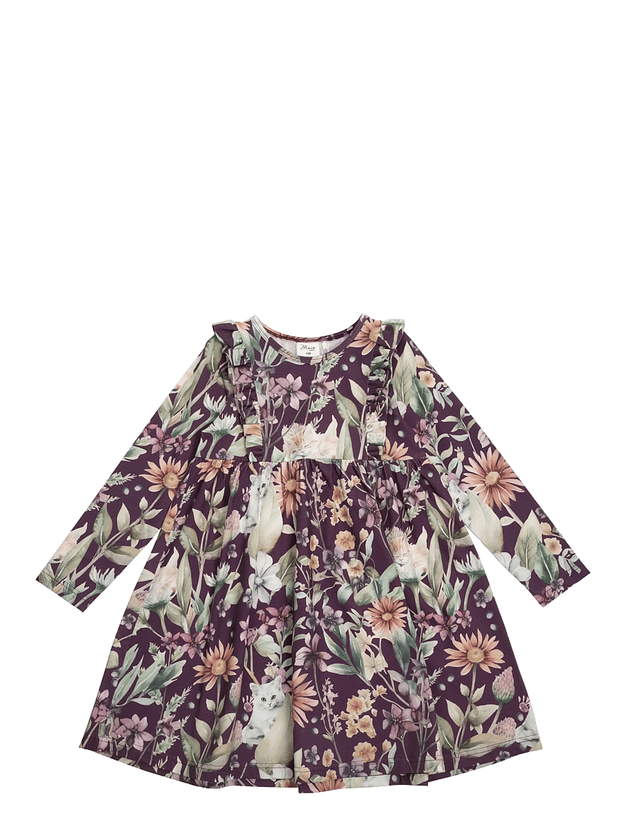 Maia Family - KATTMYNTA KLÄNNING - langärmelige freizeitkleider - purple - 0