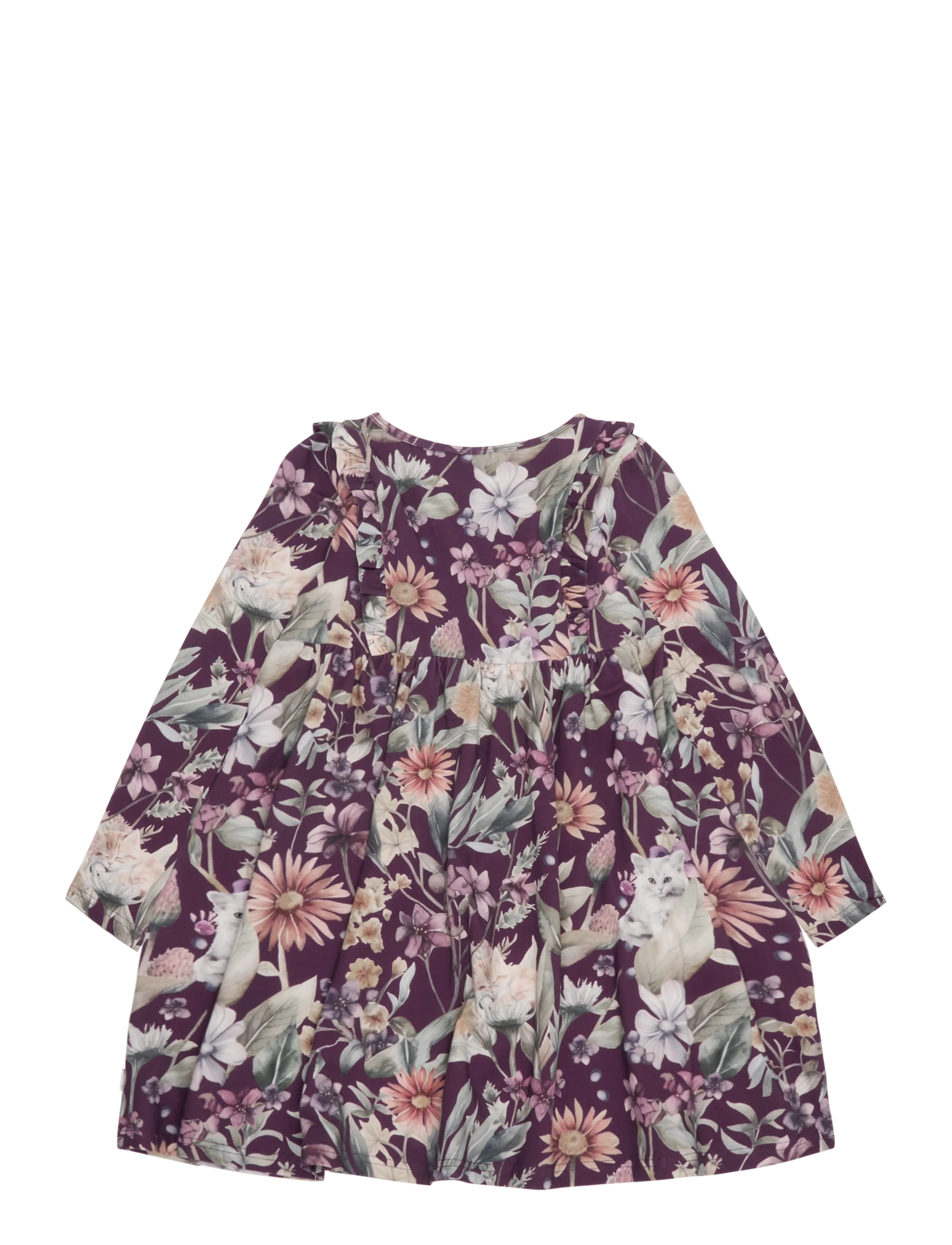 Maia Family - KATTMYNTA KLÄNNING - long-sleeved casual dresses - purple - 1