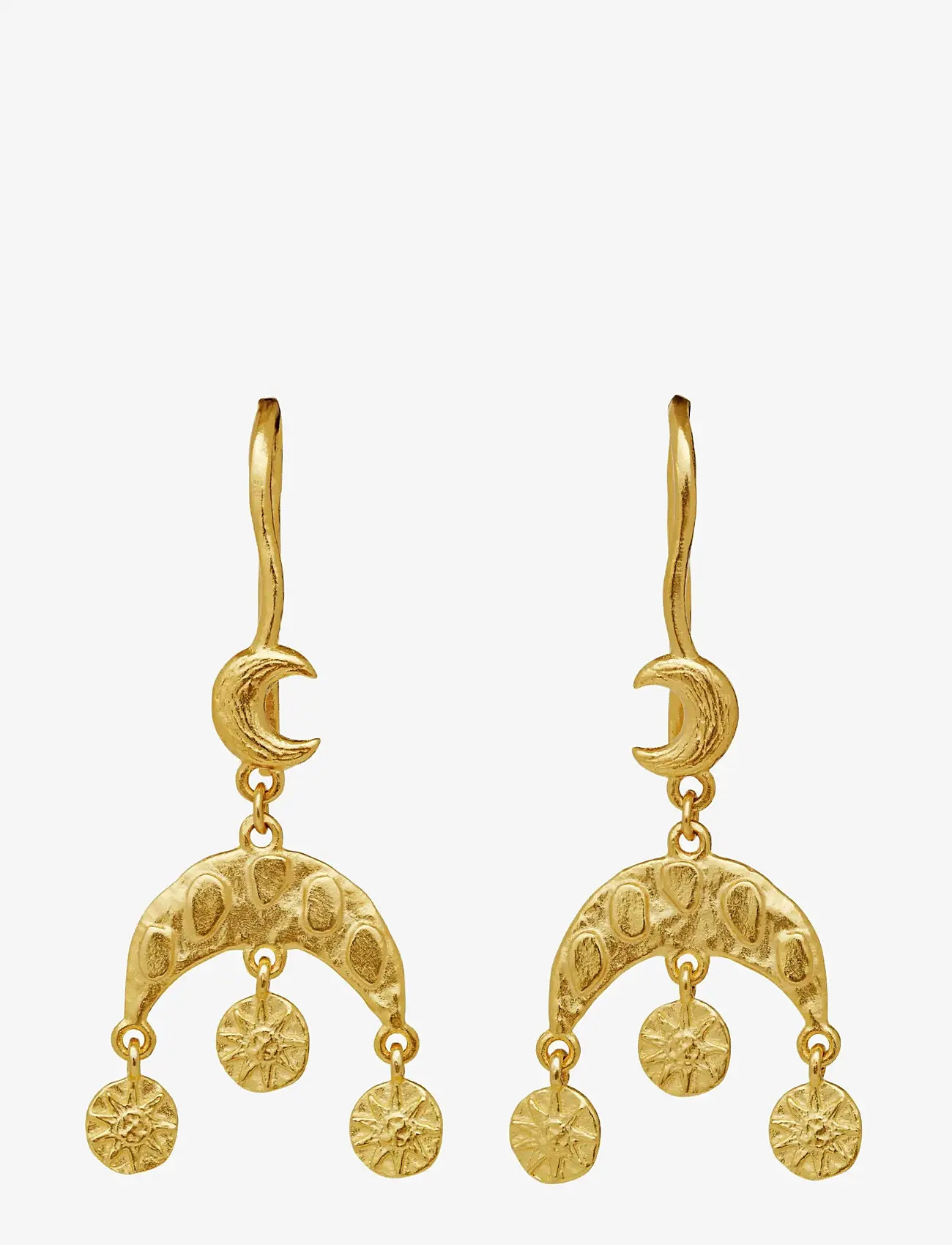 Maanesten - Zia Earrings - Øreringe med vedhæng - gold - 1