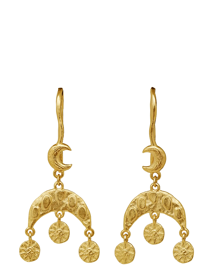 Maanesten - Zia Earrings - Øreringe med vedhæng - gold - 1