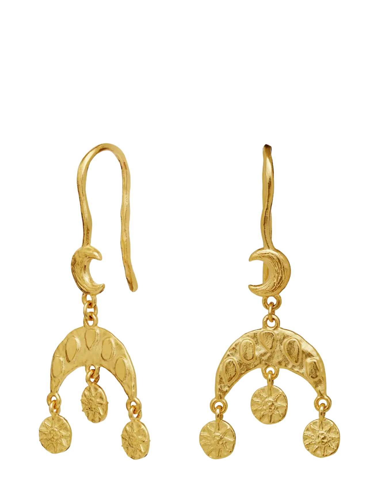 Maanesten - Zia Earrings - oorhangers - gold - 2
