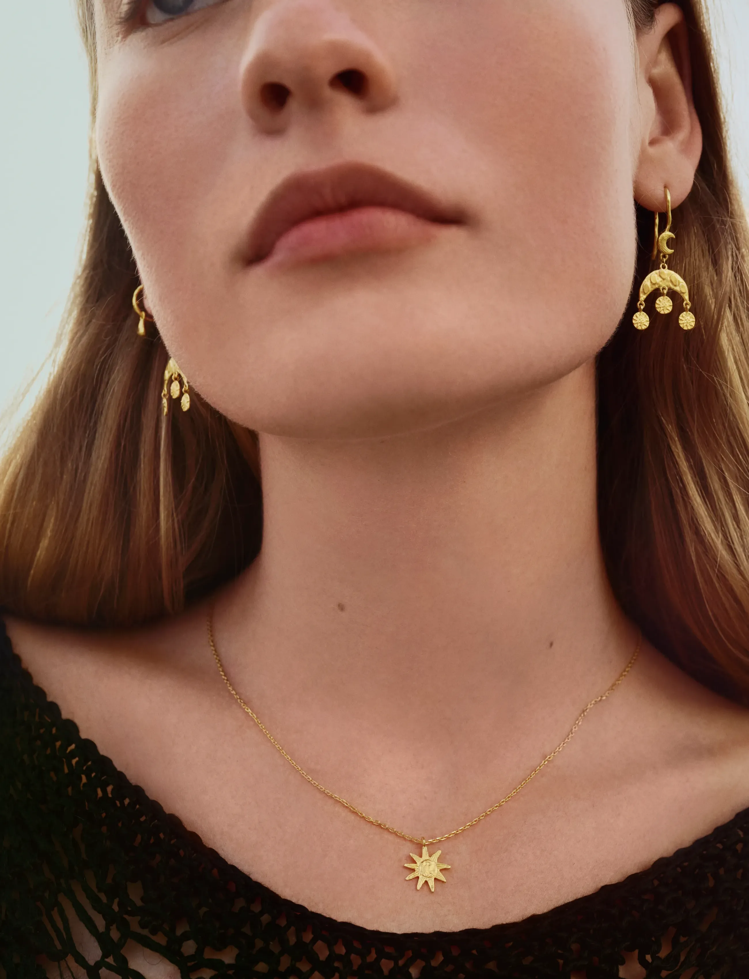 Maanesten Zia Earrings, LENGTH:37MM WIDTH:17MM, Gold - Pendants Frauen