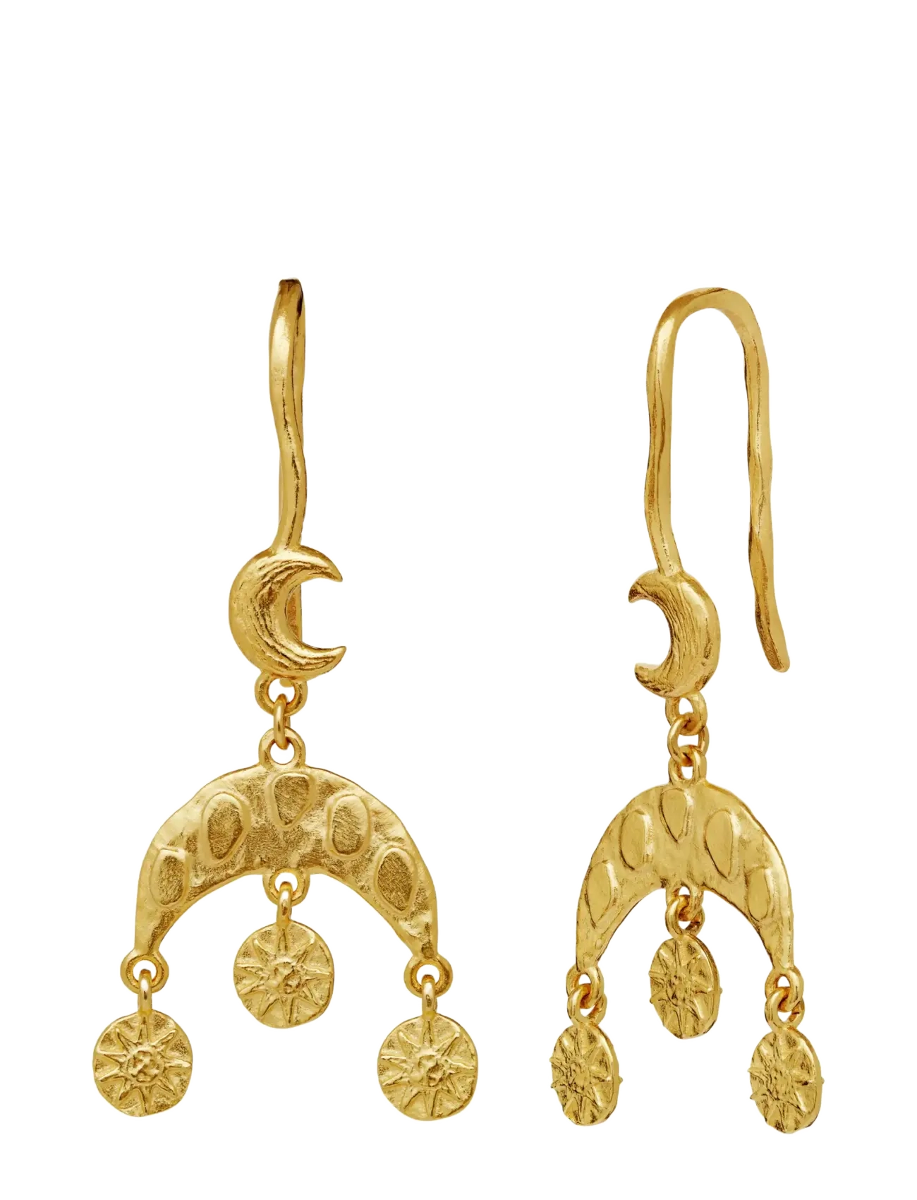 Maanesten - Zia Earrings - oorhangers - gold - 3