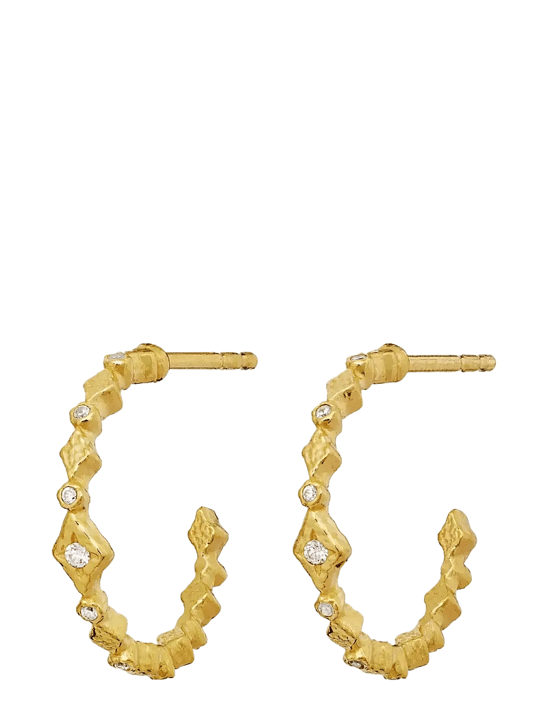 Maanesten - Arlette Earrings - hoops - gold - 1