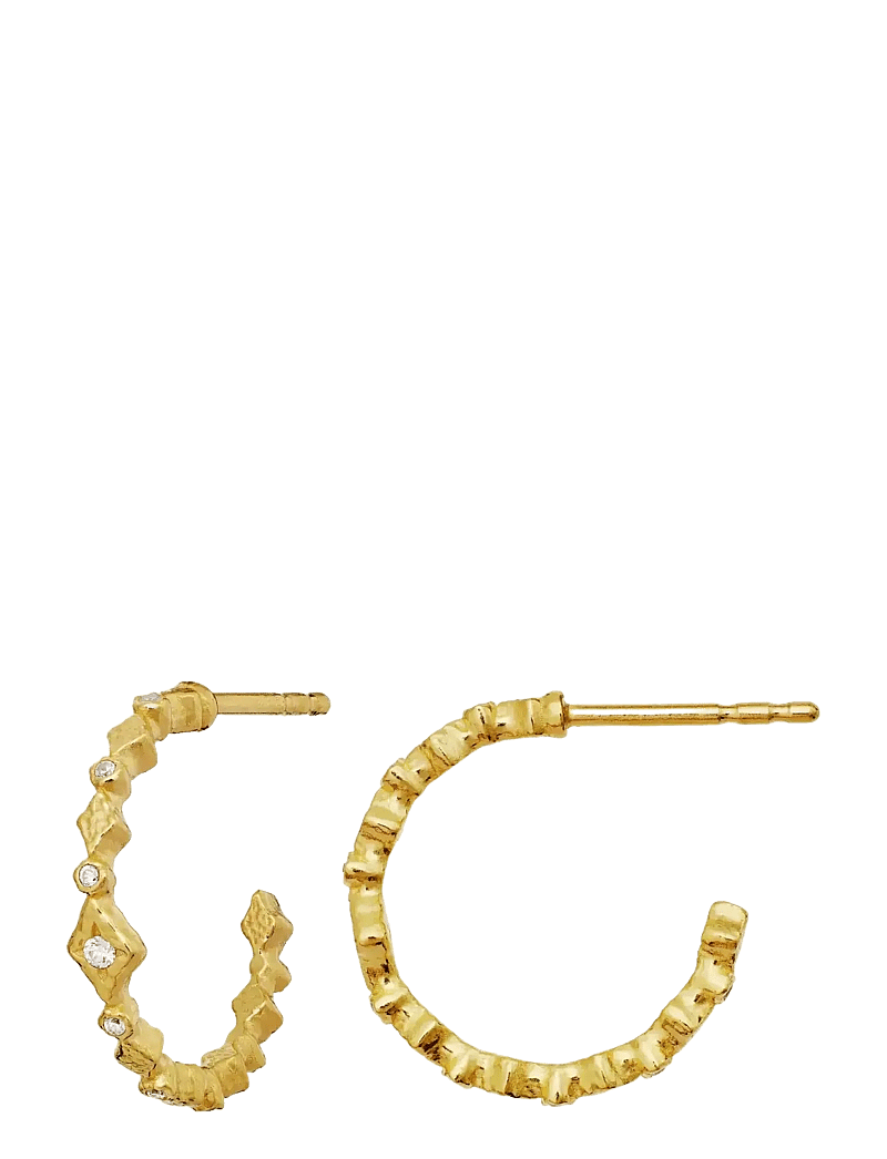 Maanesten - Arlette Earrings - hoops - gold - 3