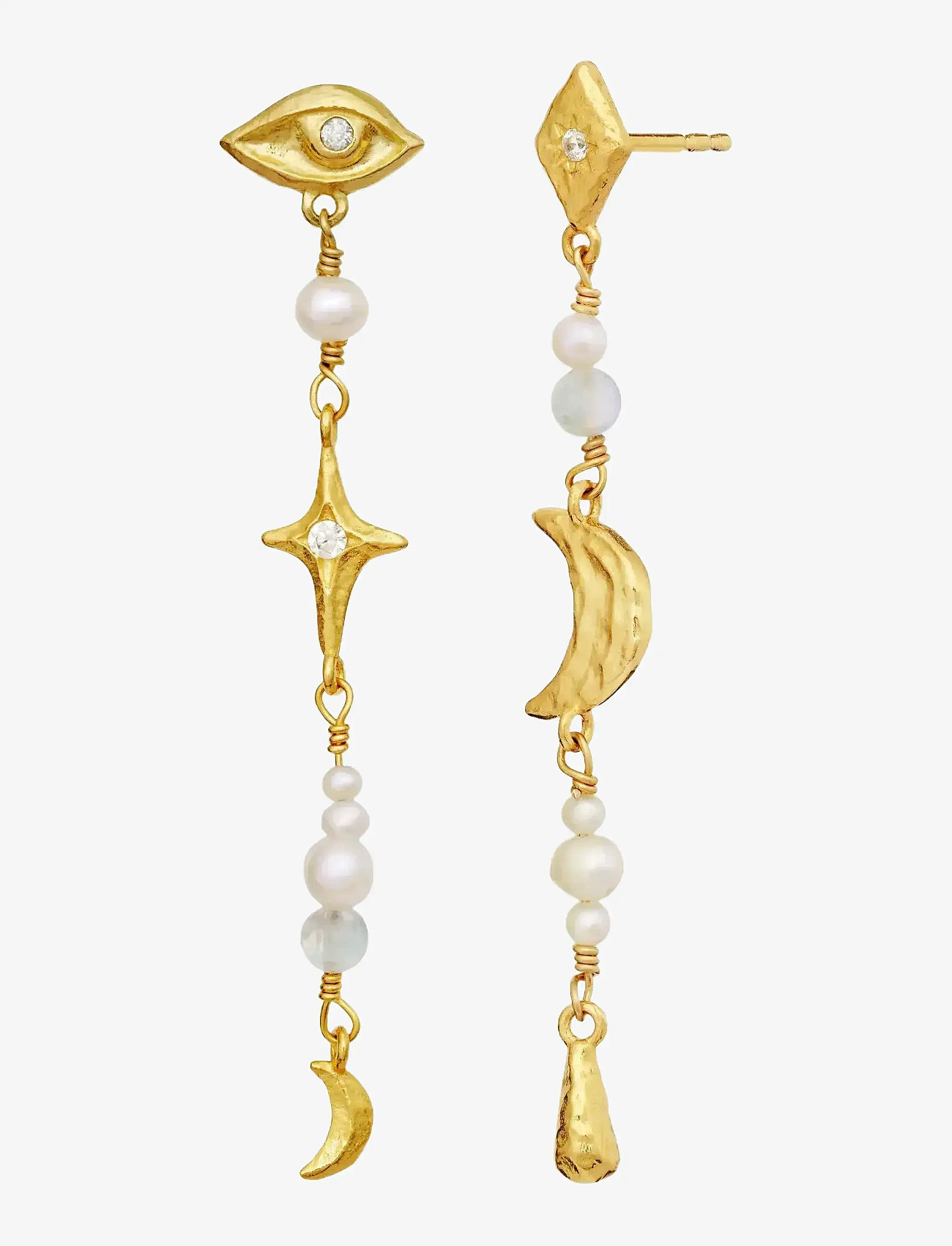 Maanesten - Sissone Earrings - pärlitega kõrvarõngad - gold - 2