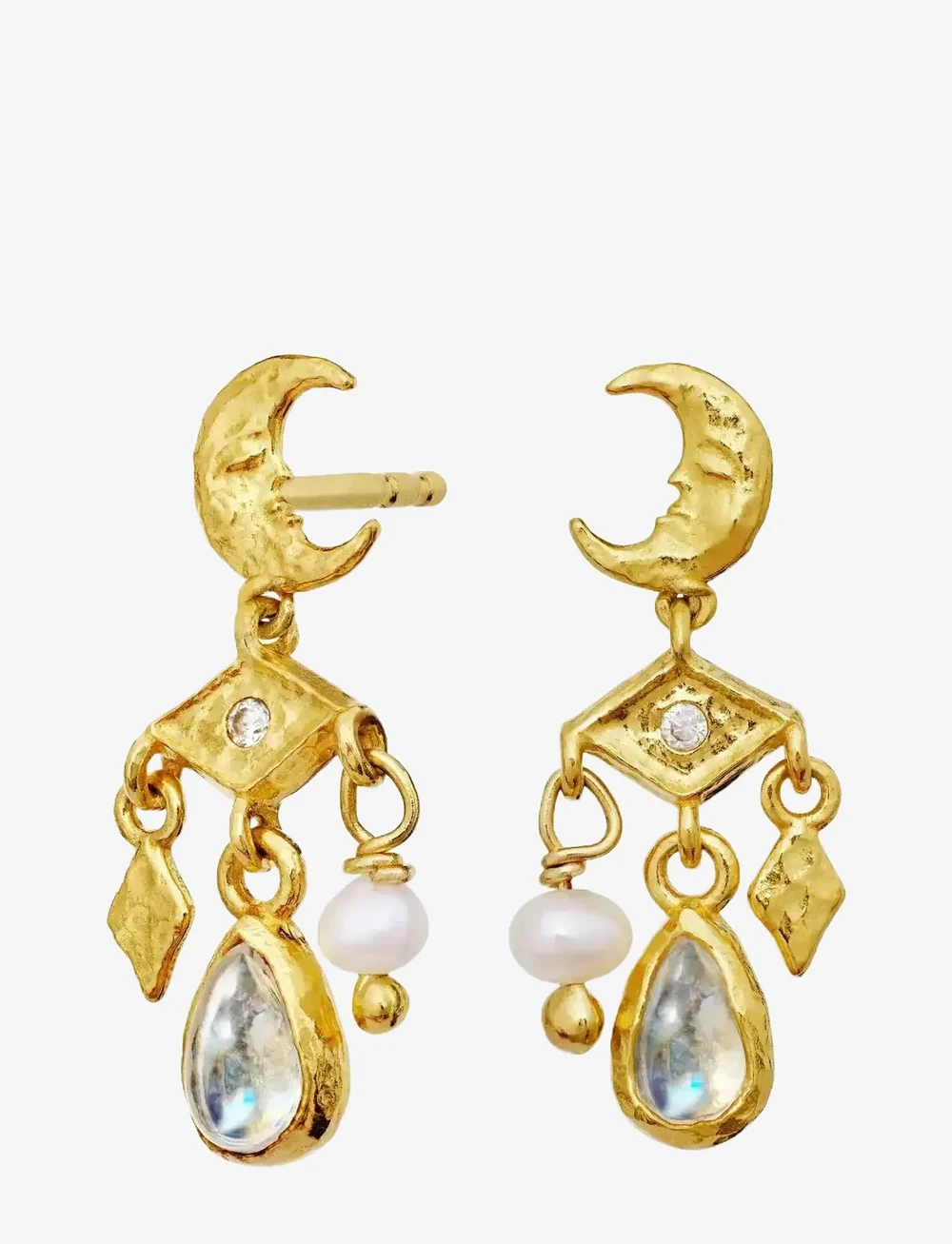 Maanesten - Colline Earrings - hängande örhängen - gold - 2