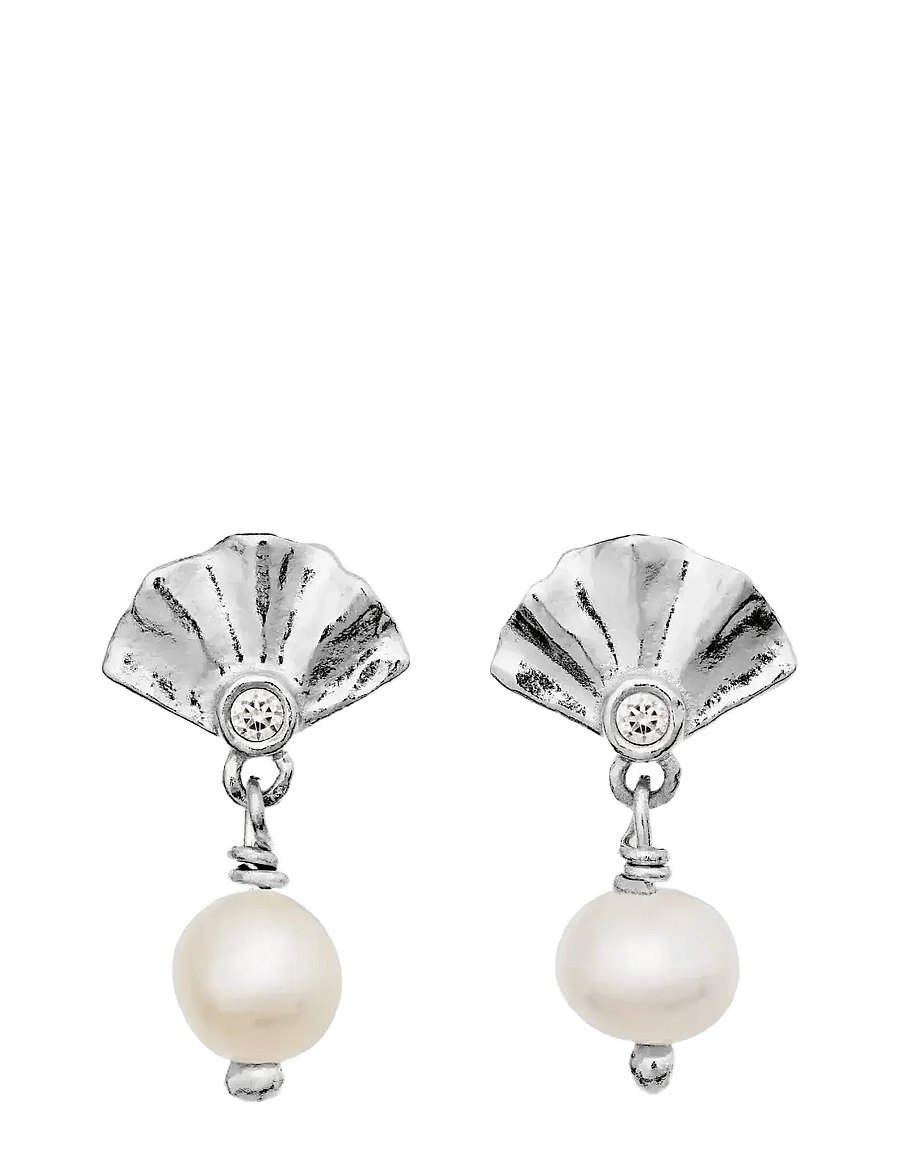 Maanesten - Odette Earrings - pärlörhängen - silver - 0