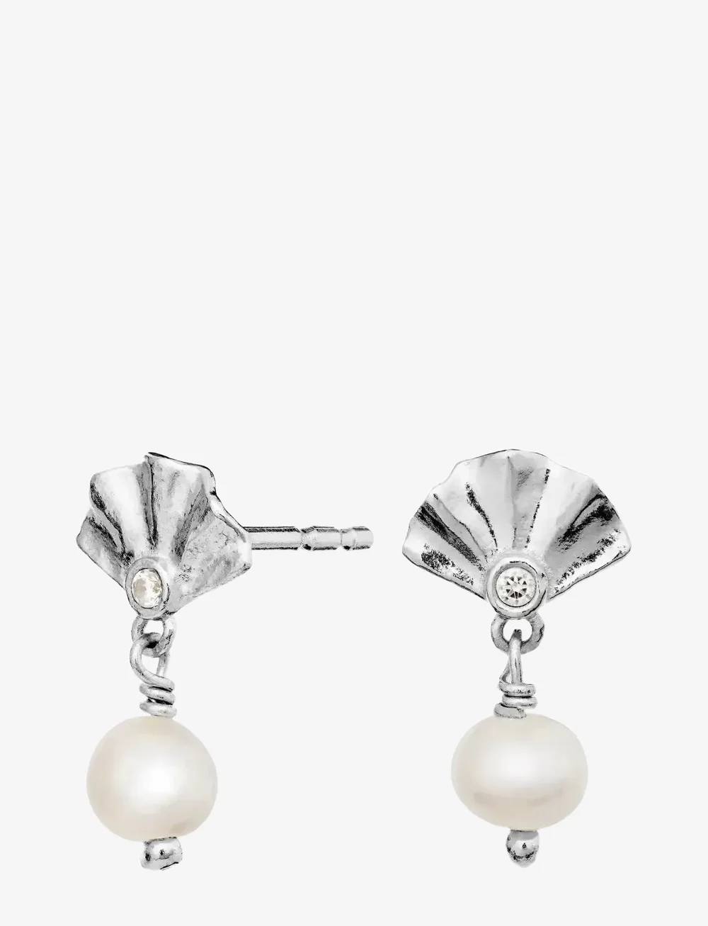 Maanesten - Odette Earrings - perlenohrringe - silver - 1