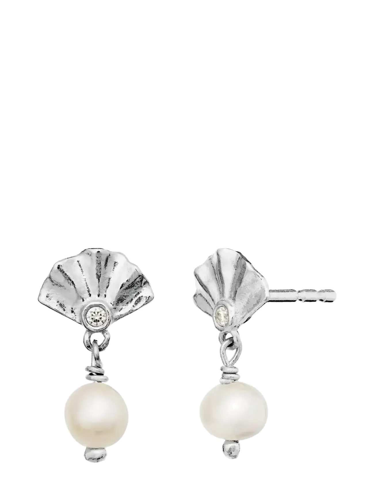 Maanesten - Odette Earrings - perleøreringe - silver - 2